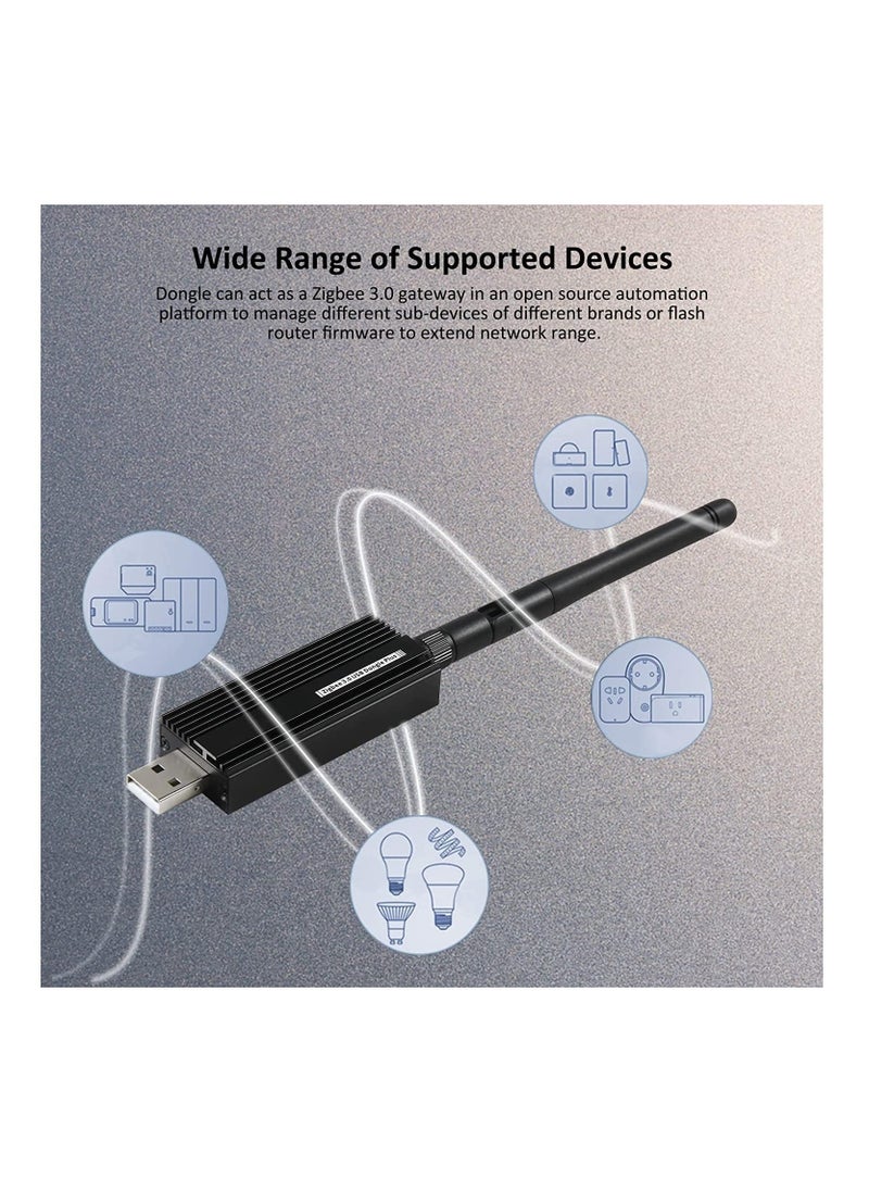 XICEN Wireless USB Dongle,Universal Zigbee Gateway Adapter with Antenna,for Home Assistant,Open HAB,etc,Zigbee 3.0 USB Dongle Plus  - Image 3