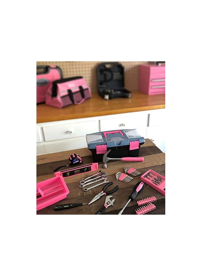 PROMASS Tools DT9773P 53 Piece Household Tool Set with Wrenches, Precision Screwdriver and Most Reached for Hand in Handy Box Pink Ribbon - Image 5