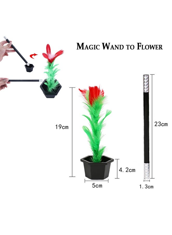 Fancy Magic Trick Toy Set: Dice Props, Magic Ball and Vase, Torch to Rose, Stick to Rose and Magical Card Restoration, Easy Magic Tricks for Kids - Image 3