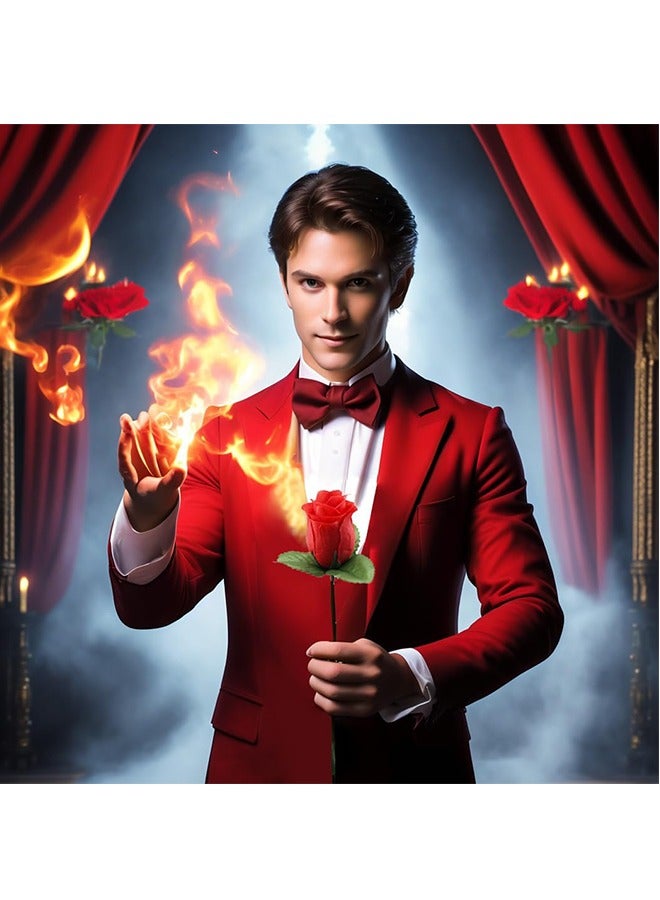 Fancy Magic Trick Toy Set: Dice Props, Magic Ball and Vase, Torch to Rose, Stick to Rose and Magical Card Restoration, Easy Magic Tricks for Kids - Image 5