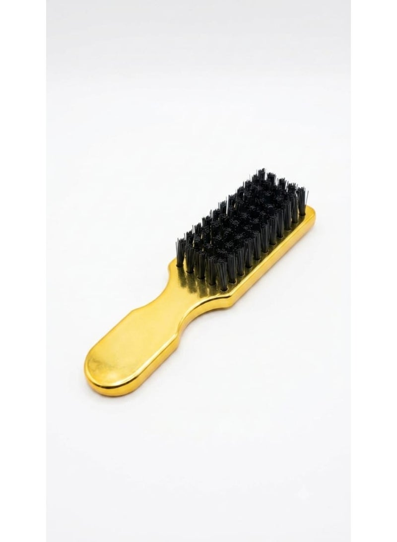Small beard brush with soft bristles – styling brush for beard and mustache for daily use (Gold) - Image 1