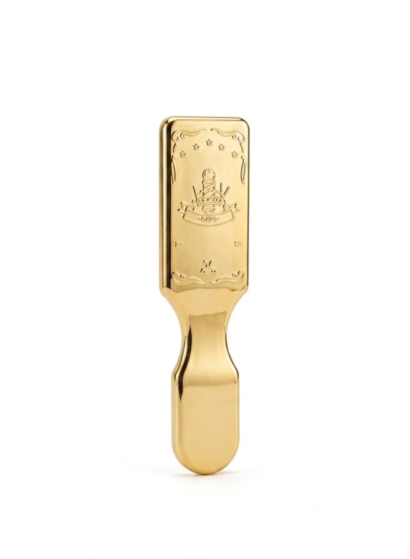 Small beard brush with soft bristles – styling brush for beard and mustache for daily use (Gold) - Image 2