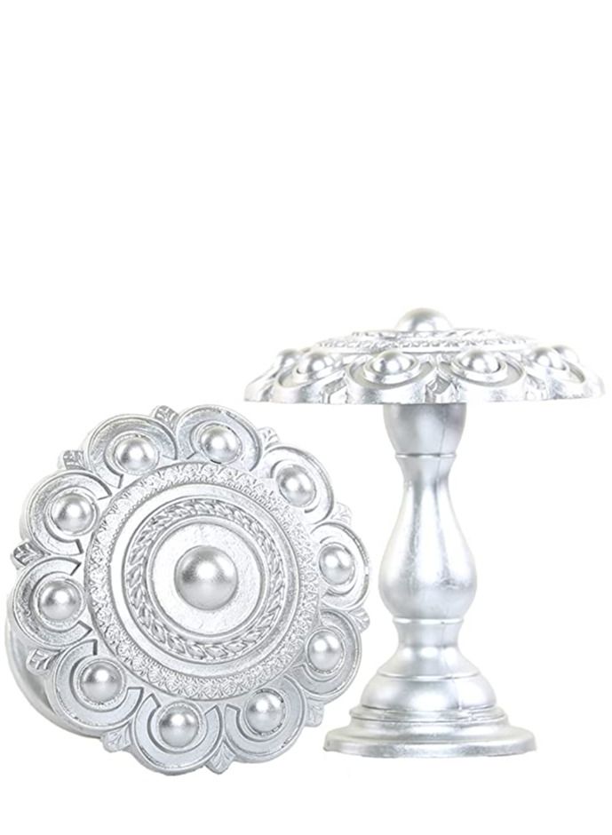 IDT 1 Pair Curtain Holdbacks Window Tie Backs Holders For Bedroom Wall Office Decor Home Sheer Blackout Drapes Blind Curtains Decorations Accessories Buckle Hooks White Colour - Image 2