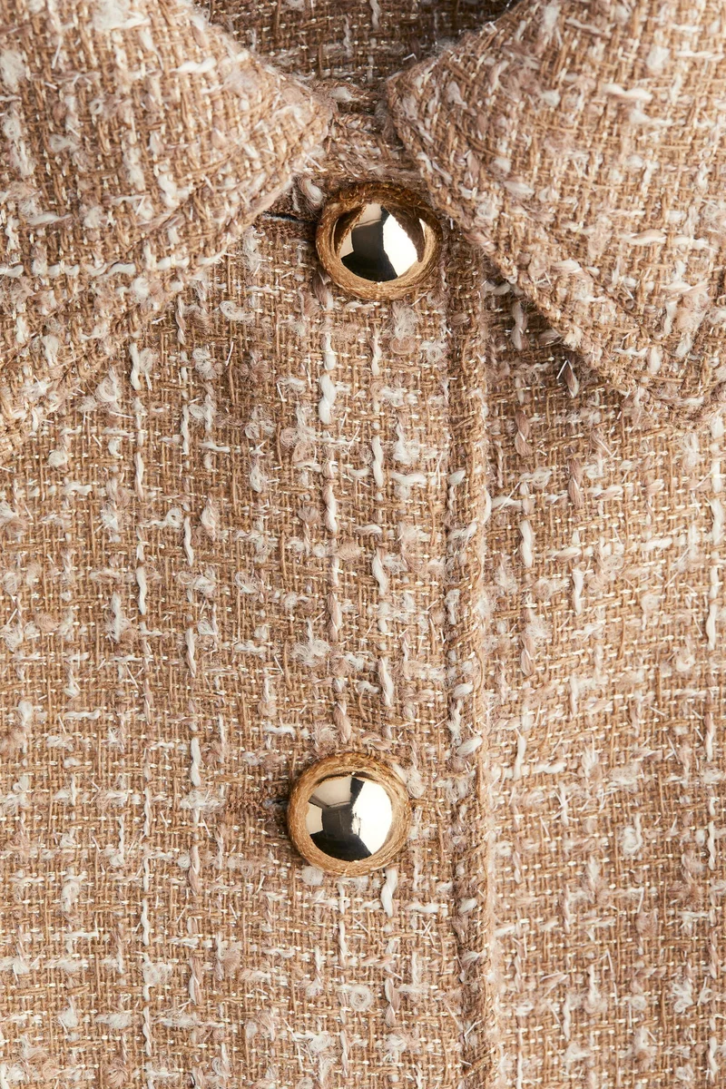 اتش اند ام جاكيت من نسيج بارز الملمس