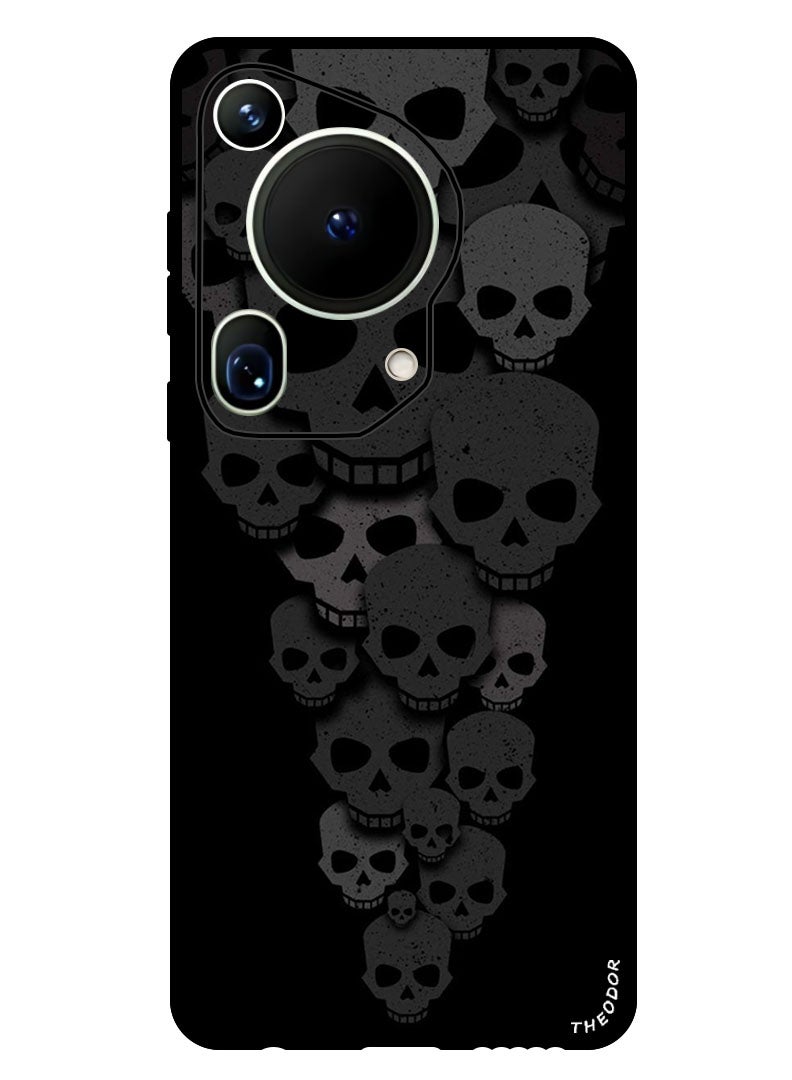 Theodor Protective Case Anti Scratch Shock Proof Bumper Cover For Huawei Pura 70 Ultra Skulls Minimalism iPhone Wallpaper - Image 1