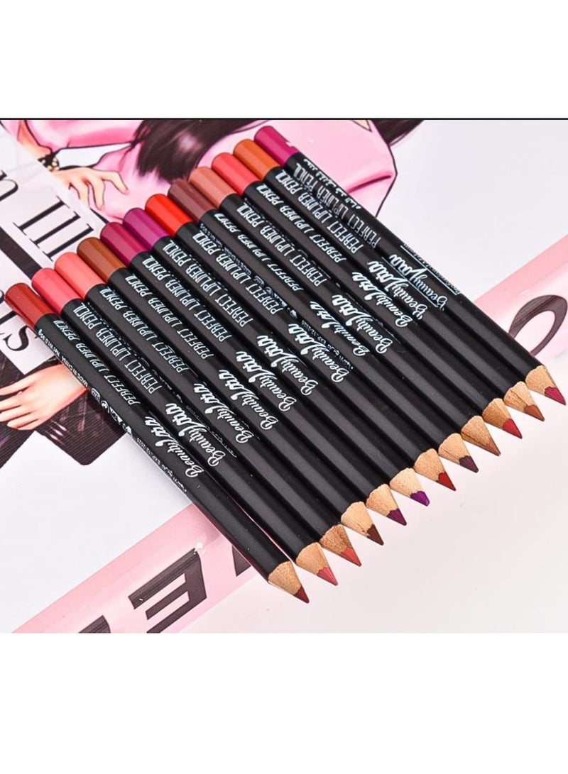 Generic 12pcs Waterproof Lip Liner Pencil Set  - Image 2