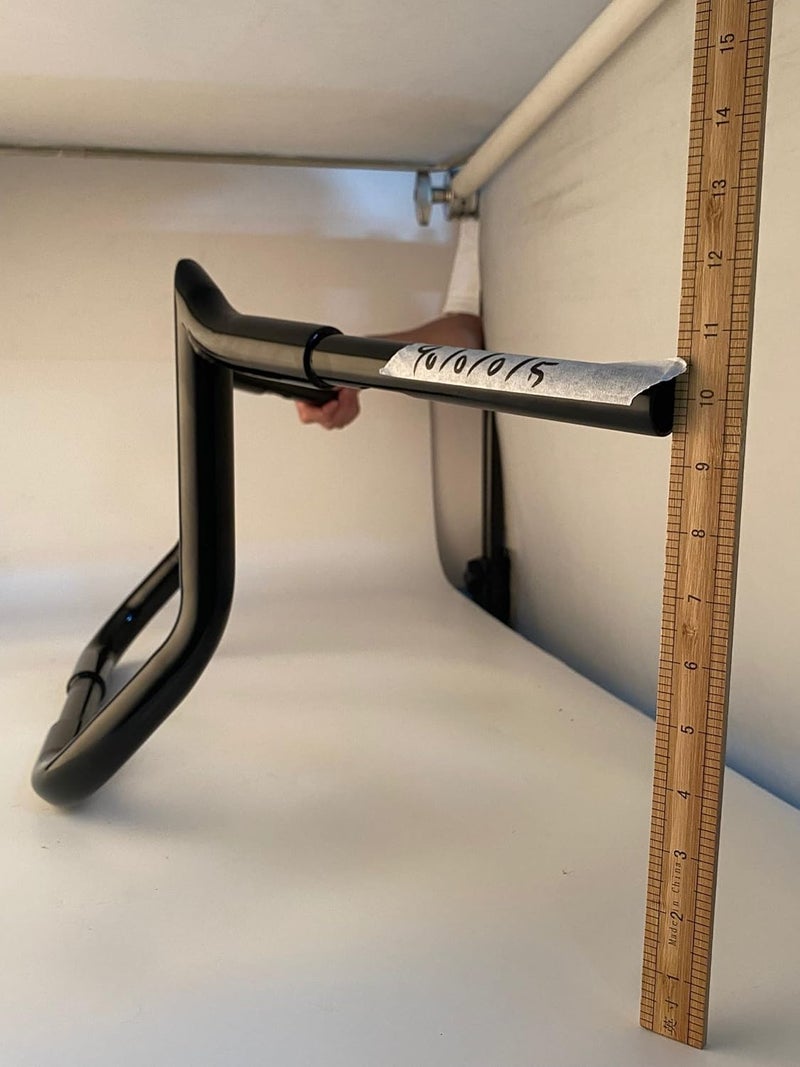 Mofun 10" Rise Ape Hangers Handlebar for Harley Touring Models 1986-2023 - Gloss Black - Image 3