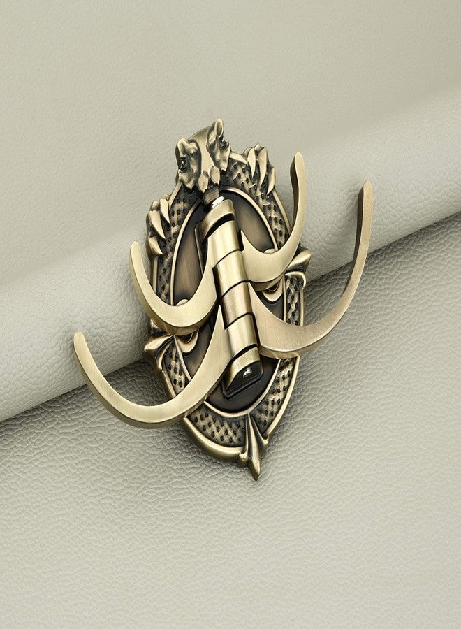 Indeed Lion Design Movable Key Stand Key Holder for Home & Office / 4 Pin Key Hanging Hooks/Key Chain Hanging/Wall Mounted Key Holder/Wall Hook Stand/Cloth - Image 1