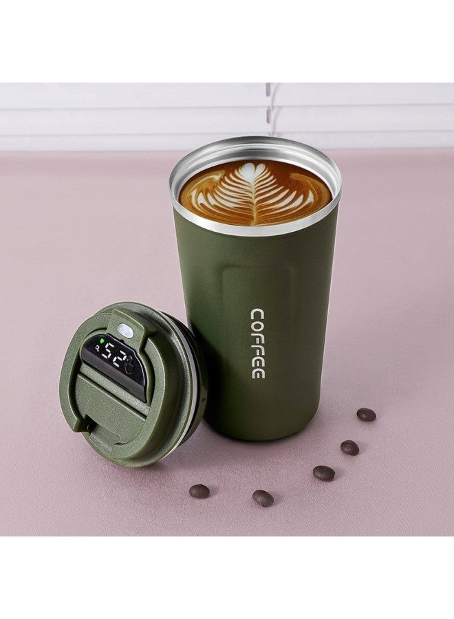 Intelligent Temperature Measuring Coffee Cup 304 Stainless Steel Vacuum Thermos Cup New Car Portable Portable Portable Cup