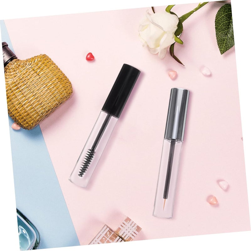 Healeved 12pcs Diy Beauty Kit Empty Mascara Tubes Eyelash Liner Funnel Stopper Travel Leakproof Easy to Use - Image 5