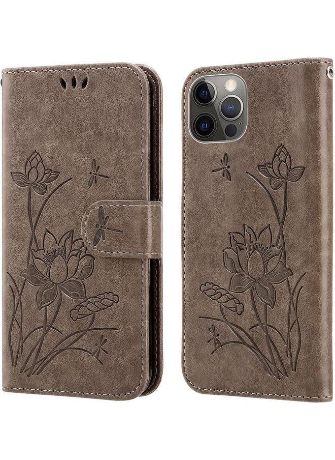 erorex - Iphone 13 Pro Case Genuine Leather Rfid Blocking Flip Magnetic Wallet Case With Card Slots Stand Shockproof Folio Phone Cover Compatible With Iphone 13 Pro 5G 6.1 Inch Brown - Image 1