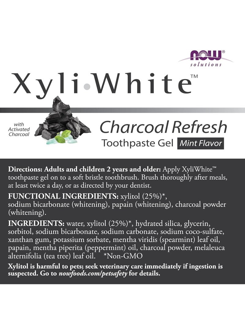 now Teeth whitening, with refreshing charcoal, mint, 6.4 ounces (181 grams) - Image 3