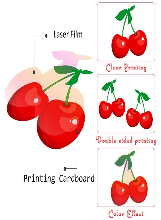 umoni Cherry Garland Banners 8PCS Cherry Birthday Party Decorations Cherries Paper Hanging Garlands Double Sided Cherry Theme Party Ceiling Decor for Summer Fruit Birthday Bridal Shower Party Supplies - Image 3