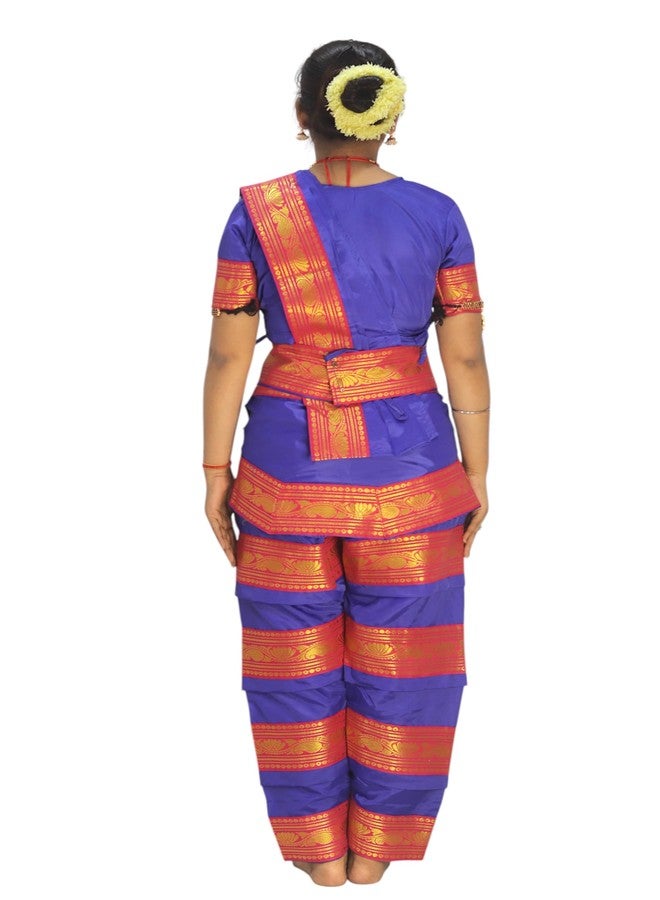 TWINKLE TOTS TwinkleTots Readymade Silk Bharatanatyam Dance Dress for Girls | Fancy Dress/Costume Competitions/School Events/Annual Functions - Image 2