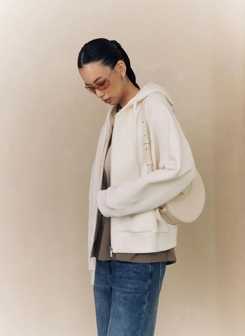 Lichi Cropped loose-fitting hoodie