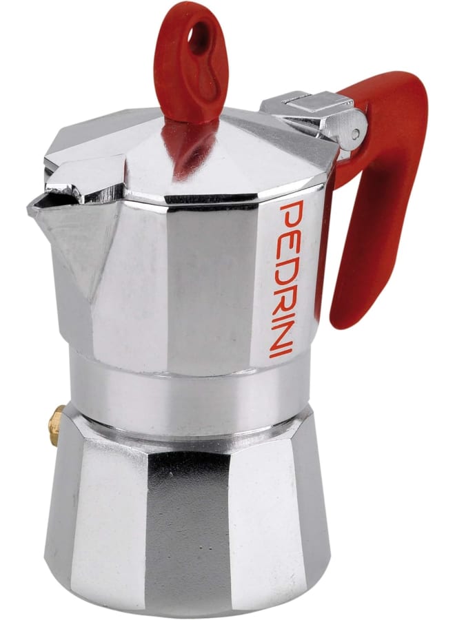 Pedrini Kaffettiera Coffeemaker, 2 Cups, Polished Aluminum, 9082 - Image 1