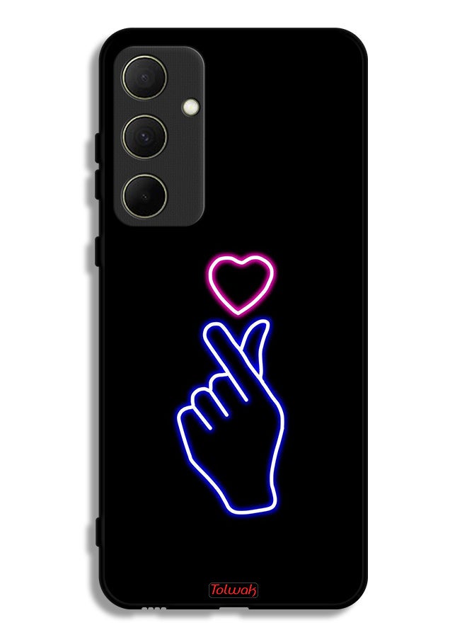 Tolwak غطاء حماية سامسونج جالاكسي A35 5G بتصميم قلب فني - Image 1