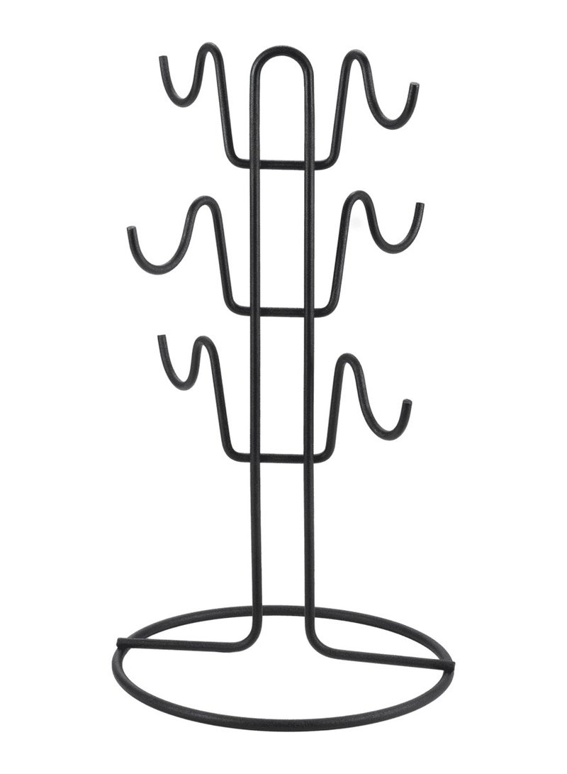 Metaltex 6-Mug Holder – Mug Tree Stand for Cups, Holds up to 6 Mugs, Touch-Therm® Coating – LAVA - Image 3