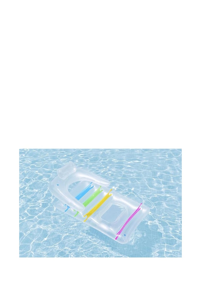 بست واي عوامة حمام سباحة قابلة للنفخ من Bestway Kool Lounge - 65 بوصة × 35 بوصة (1.65 متر × 89 سم)، كرسي استرخاء مريح - Image 2