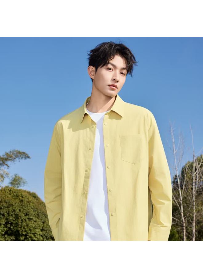 Mingchuang Youpin Miniso Men's White Long Sleeve Shirt Cooling Ice Silk Upf50+ Sun Protection Jacket Summer Z Gray 2XL - Image 3