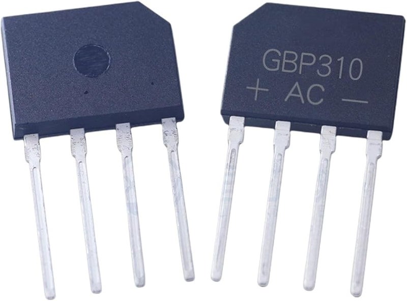 GBP310G مقوم جسر 3A 1000V DIP 4 جسر مسطح كومة 100 قطعة - Image 3