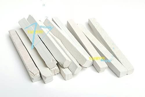 Yashvin White @ Natural Earthy Slate/Saleti Pencil Natural Limestone Slate Chalk Pencil - Pack of 100 Pcs (Saleti Chalk) || AYHN-16845 - Image 1