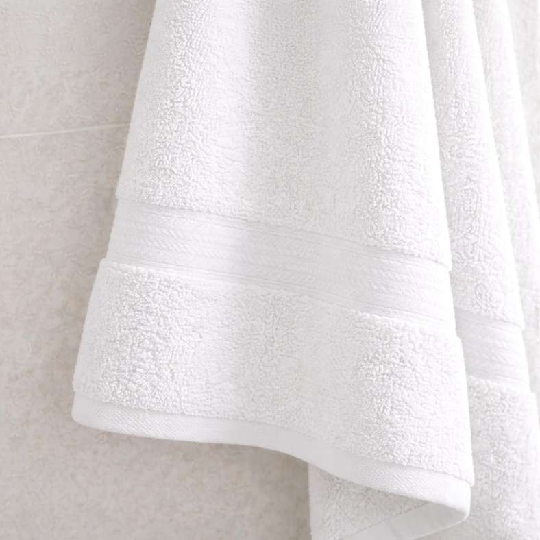 Pan Home Ultra Luxe Turkish Cotton Hand Towel - White - Image 3