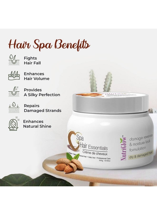 NUTRIGLOW Hair Spa Cream With Damage Reverse & Moisture Lock Formulation For Dry & Damaged Hair - 300G - Image 3