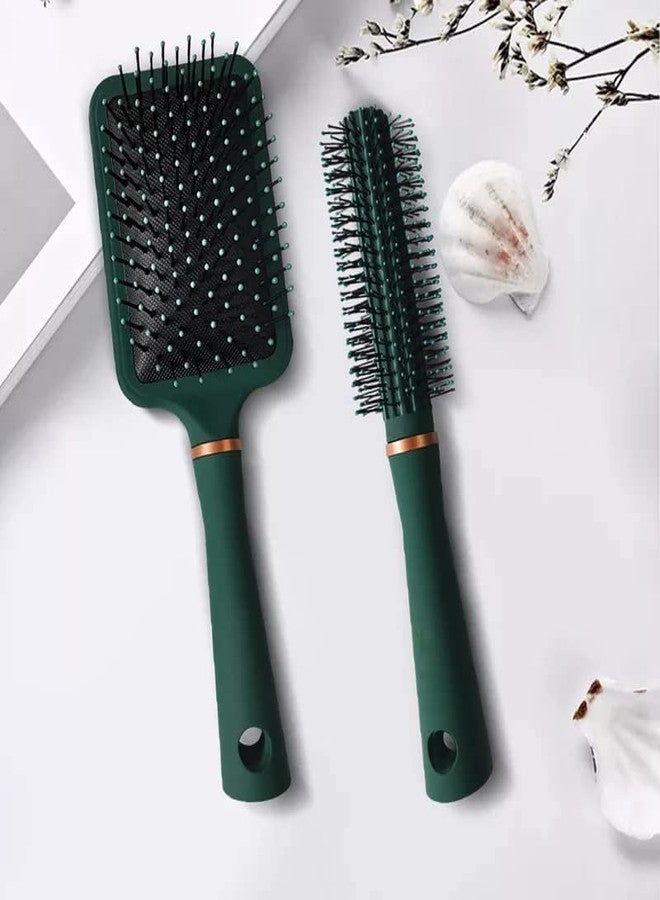Koyet 2pcs Set Anti Static Massage Comb & Detangling Brush for Women & Men - Paddle Brush + Styling Comb, Wet or Dry, Curly or Straight Hair - Image 1