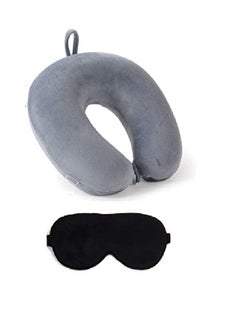 Generic 3 in 1 Travel Set Neck Pillow and Eye Massk and Ear Plug  - Image 2