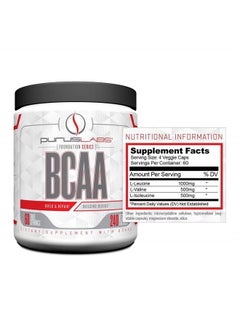 Purus Labs BCAA Capsules by Purus Labs Foundation Series | 2:1:1 Leucine, Valine, Isoleucine | for Recovery, Endurance, Strength and Muscle Building | 240 Capsules (60 Servings)  - Image 3