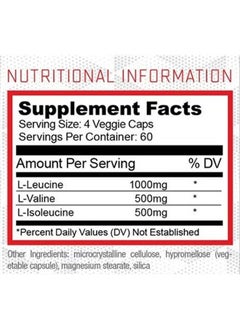 Purus Labs BCAA Capsules by Purus Labs Foundation Series | 2:1:1 Leucine, Valine, Isoleucine | for Recovery, Endurance, Strength and Muscle Building | 240 Capsules (60 Servings)  - Image 2