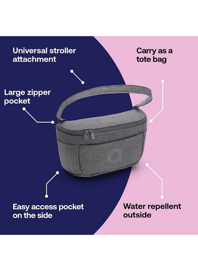 بوجابو حقيبة حفاضات Bugaboo Organizer - حقيبة حفاضات صغيرة الحجم متعددة الجيوب - متوافقة عالميًا مع أي عربة أطفال - تُعلق بمقود السيارة - أسود داكن - Image 2