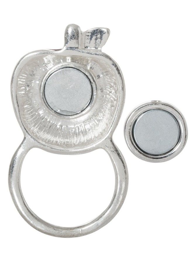 Artisan Owl دبوس مغناطيسي لحامل بطاقة النظارات بتصميم تفاحة حمراء لامعة - Image 3