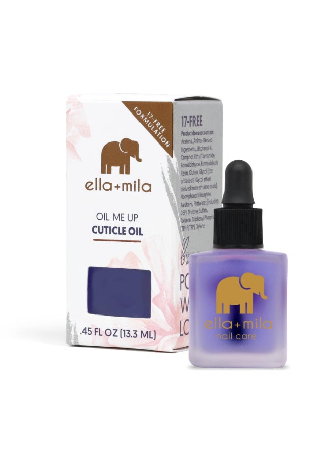 ella mila ellamila Premium Cuticle Oil for Nail Growth Fingernail Care Treatment with Lavender Vitamin E Strengthening Nail Oil for Damaged Fingernails Natural Cuticle Moisturizer 045 fl oz - Image 3