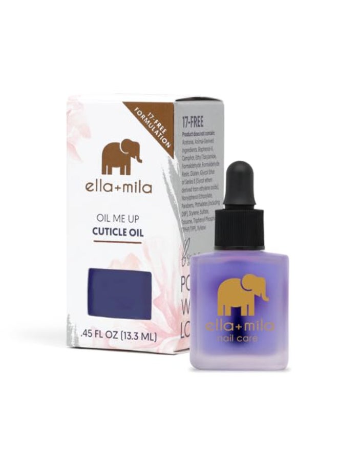 ella mila ellamila Premium Cuticle Oil for Nail Growth Fingernail Care Treatment with Lavender Vitamin E Strengthening Nail Oil for Damaged Fingernails Natural Cuticle Moisturizer 045 fl oz - Image 1