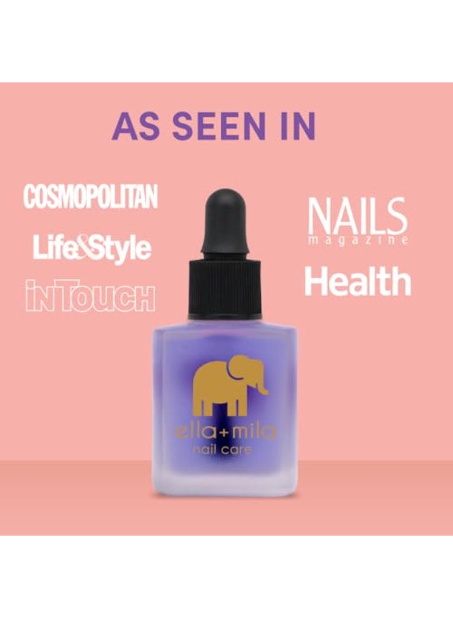 ella mila ellamila Premium Cuticle Oil for Nail Growth Fingernail Care Treatment with Lavender Vitamin E Strengthening Nail Oil for Damaged Fingernails Natural Cuticle Moisturizer 045 fl oz - Image 4