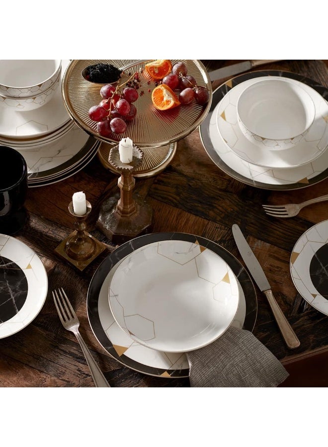 Karaca Karaca Blue Gem Bone China Dinner Service Set for 6 People - Image 3