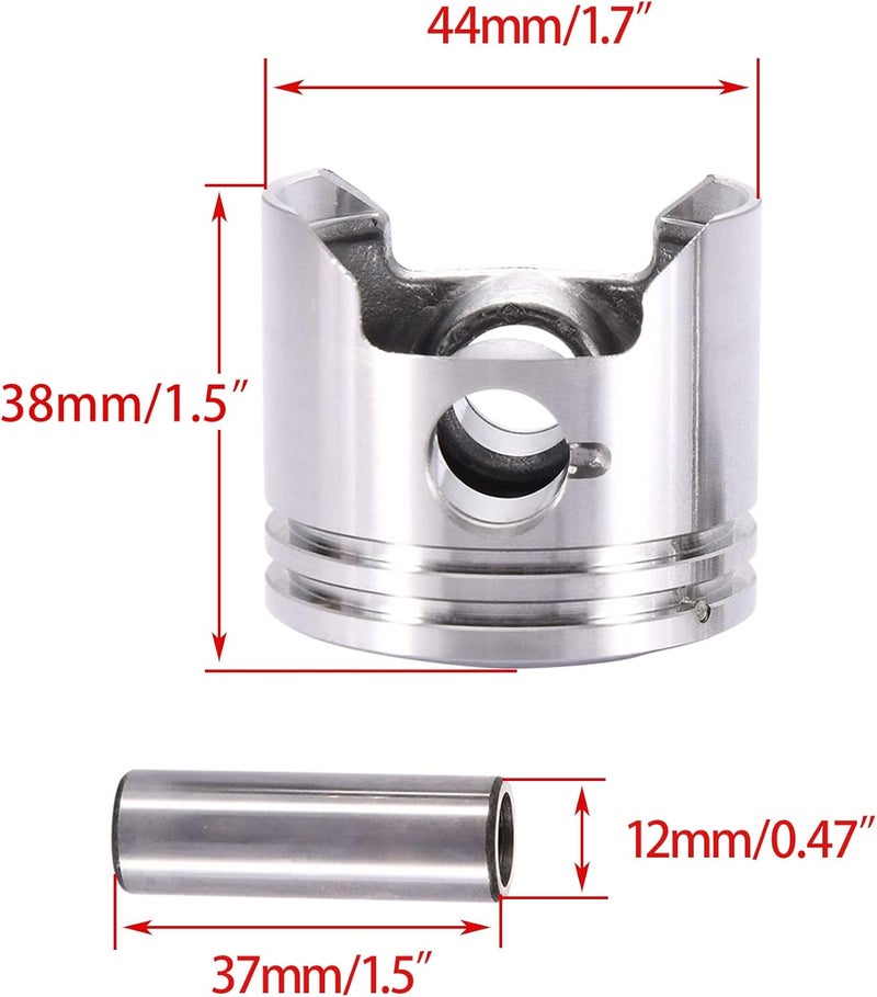 WOOSTAR 44mm Big Bore Cylinder with Piston Ring Kit - Image 3