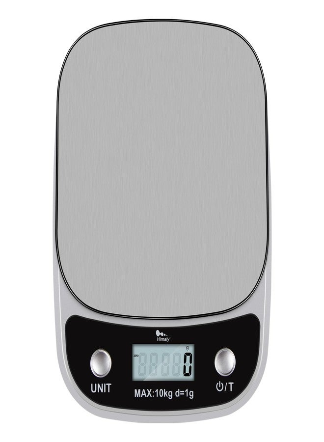 AGM ميزان طعام رقمي، ميزان مطبخ متعدد الوظائف بوزن 10 كجم/22 رطلاً، مزود بشاشة LCD كبيرة بإضاءة خلفية ووظيفة تصفير الوزن، مناسب للطهي والخبز والحميات الغذائية. - Image 1