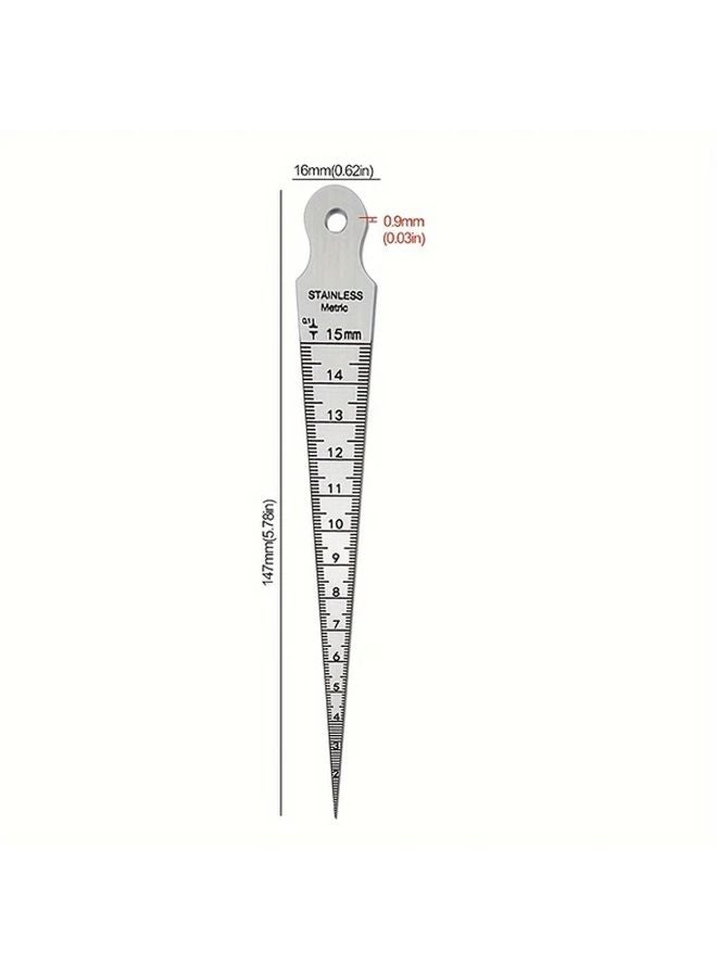 Thin Section 0 9mm Wedge Plug Gauge Dual Scale Metric Imperial 1 15mm Precision Tool - Image 5