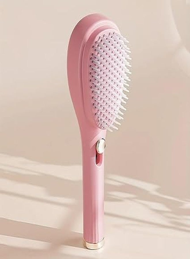 SPRADE Self-Cleaning Anti-Static Massage Comb, Self Cleaning Hair Brush, Massage Comb For Hair, Retractable Rotary Lift Self-Cleaning Comb, Women's Hair Styling Tool (multicolor) (Pack of 1) - Image 1