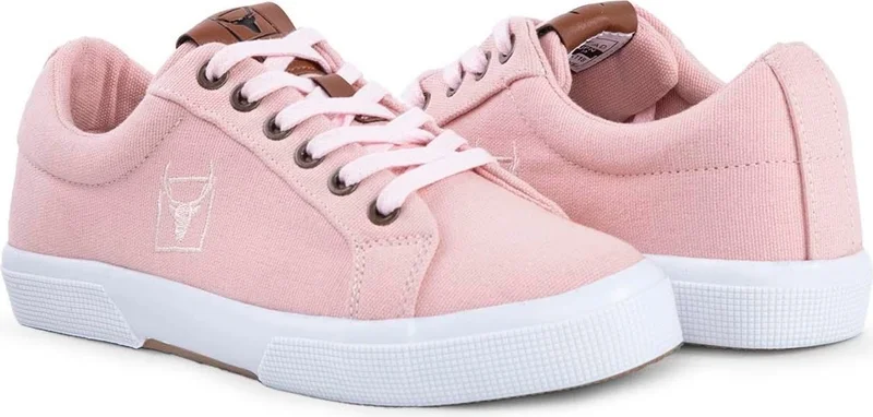 Buckhead 4213 Mayer Powder Pink Summer Linen Comfort Women's Sneaker Sports Shoes V1