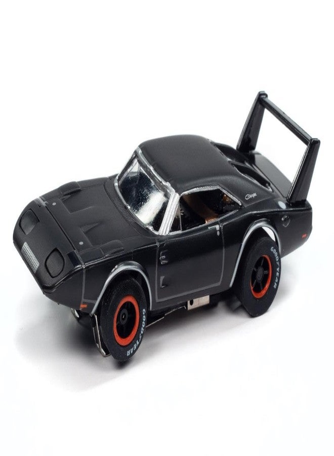 AW AUTO WORLD سيارة سباق مصغرة من طراز دودج دايتونا 1969 (رمادي داكن) من أوتو وورلد SC412-4BLK إكستراكشن، بمقياس HO - Image 1