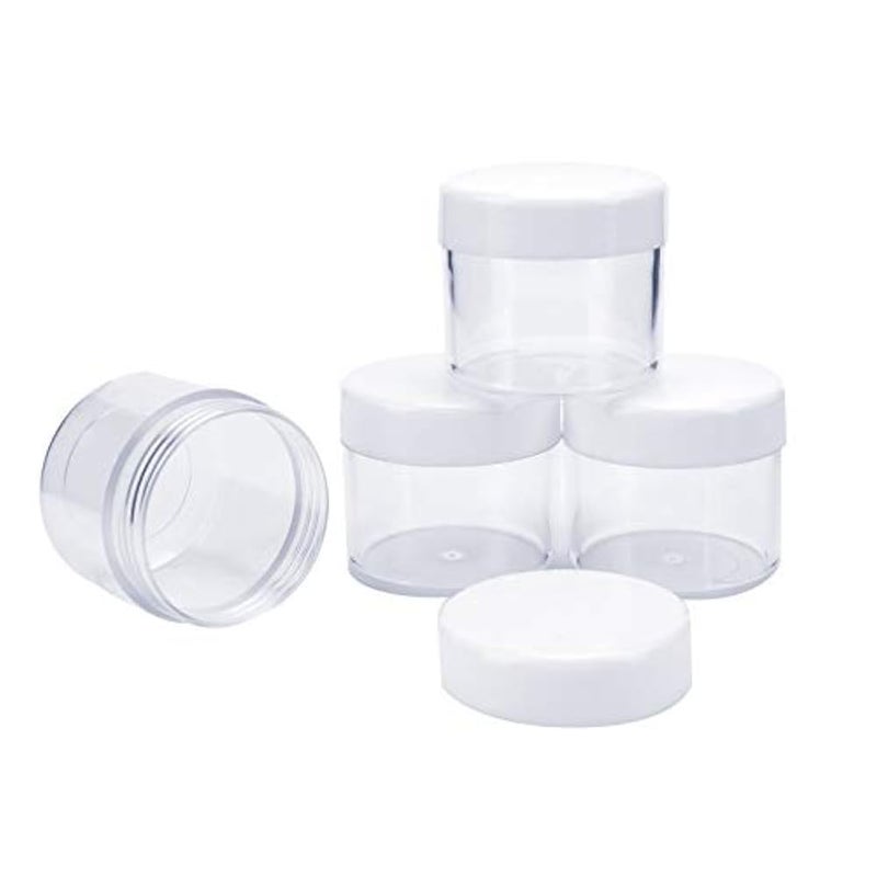 Bekith 60 Pack 0.7oz / 20 ml Round Plastic Pot Jars, Empty Sample Makeup Cosmetic Containers with Lids for Creams, Eye Shadow, Powder, Jewelry - Image 5