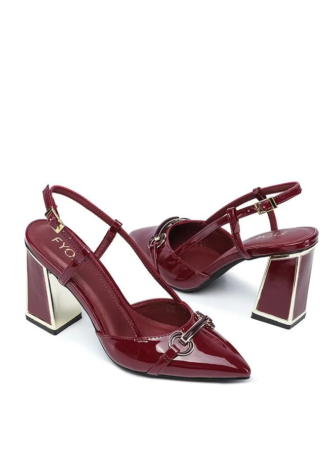 Fyor  Glossy Architectural Slingback MC 002 for Women | Best Price UAE