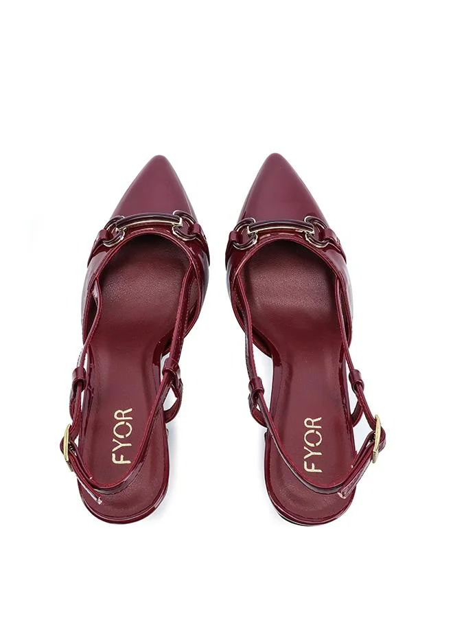 Fyor  Glossy Architectural Slingback MC 002 for Women | Best Price UAE