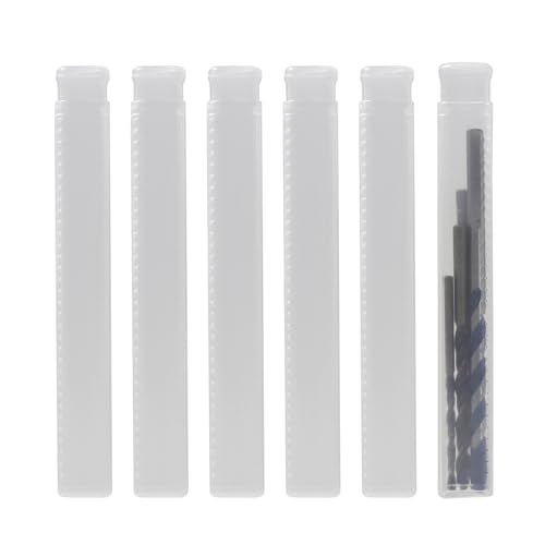 LYECUN 6Pcs Drill Bit Storage Tube, Extendable Drill Bit Organizer, Semi-Transparent Materials for Easy Viewing of Contents. Inner Diameter 12mm - Image 1