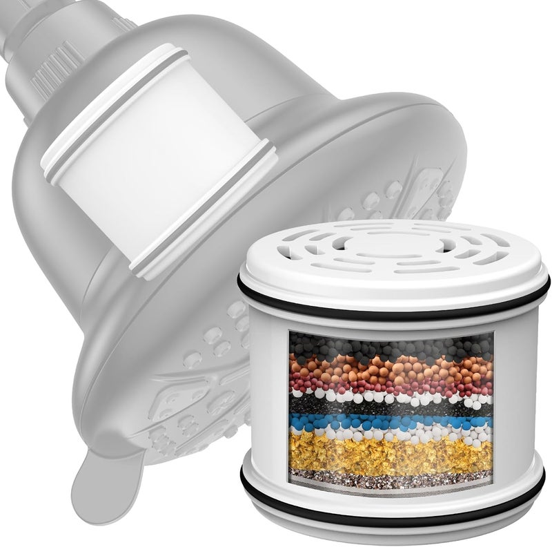 ALTON FLT40500, 15-Stage Replacement Shower Head Filter Cartridge, White - Image 1