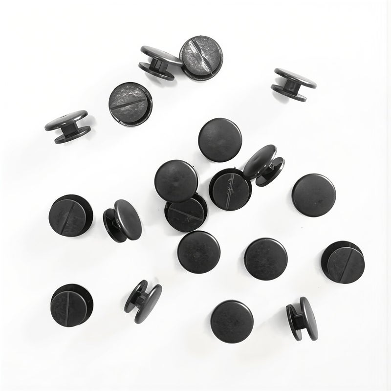 Shoe Charms Buttons Black 8mm Universal Full Compatibility For All Brand Clog Sandals - Image 1